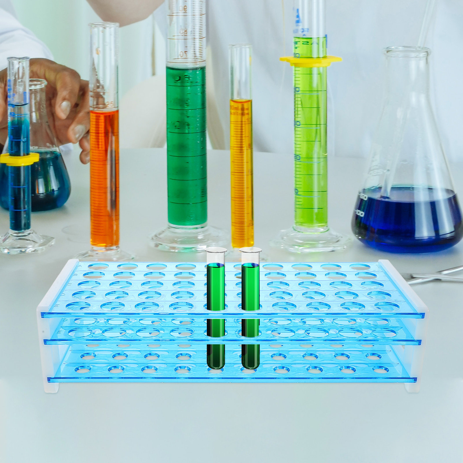 50 Holes Test Tube Rack Lab Ac - đánh giá và giá Science Experiment
