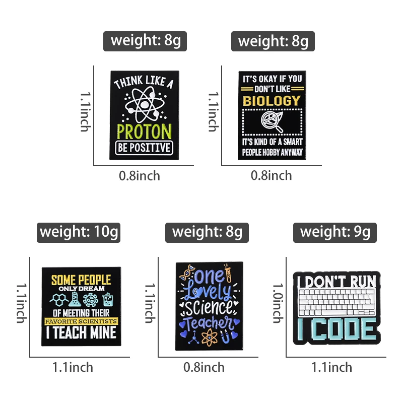 Program Code Sets Enamel Pins  - đánh giá và giá Science Bob