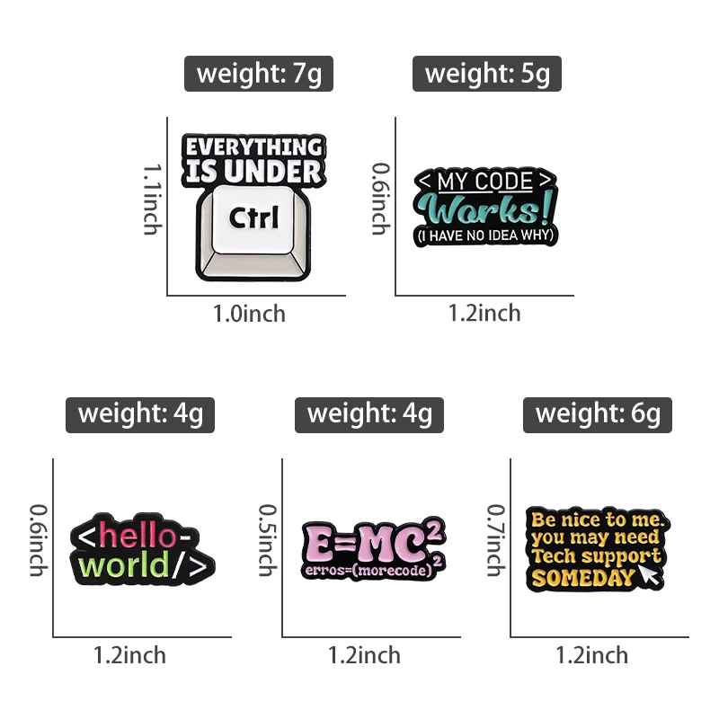 Program Code Sets Enamel Pins  - đánh giá và giá Science Bob